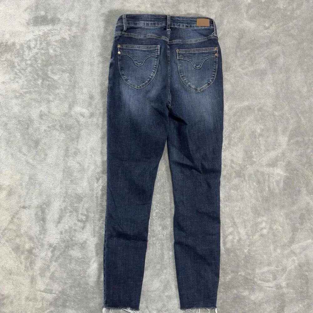 Judy Blue Skinny Jeans 7/28 High Rise Dark Wash Stretch Style JB88527 - Picture 4 of 9